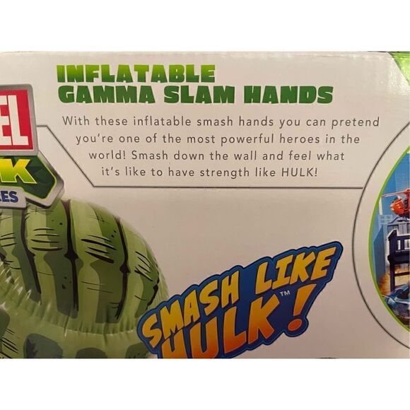 2012 Playskool Heroes Marvel Avengers Hulk Inflatable Gamma Slam Hands New - Picture 8 of 8